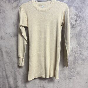 Vintage Thermal Shirt Long Sleeve XL 15x28.5 Sears 70s 80s